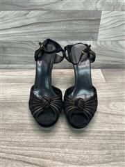 GUCCI SUEDE KNOT BLACK/GOLD SIZE 11